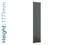 DQ-TOR-1771-SG-TH - DQ Tornado Vertical Single Radiator H1771mm X W1206mm Dark Grey DQ-TOR-1771-SG-TH - DQ Tornado Vertical Single Radiator H1771mm X W1206mm Dark Grey